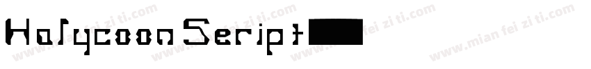 Halycoon Seript字体转换